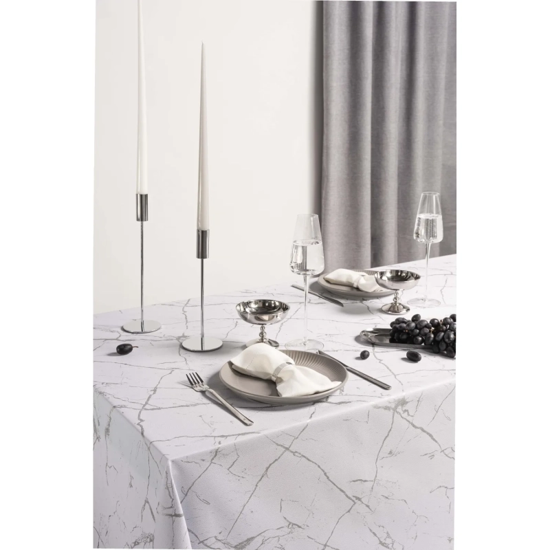 Скатерть ПВХ на тканевой основе Dekorelle L&aacute;ura 036-1, разм. 110х140 см
