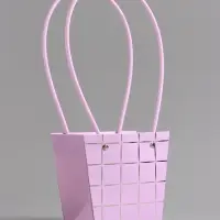 Сумка для цветов лиловая влагостойкая, 13x9.5x13&plusmn;5% см