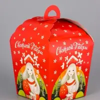 Коробка подарочная пасхальная &laquo;Красна девица&raquo;, 17&times;17&times;26 см