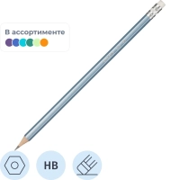 Карандаш чернографитный Attache Silk HB заточ.,с ласт.