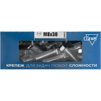 Болт DIN933 с шестигр. головкой оцинк.М8х30 (30шт/уп) Zitar (105209)
