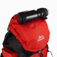 Рюкзак туристический, 90 литров, 6 наружных карманов, шнуровка, красный