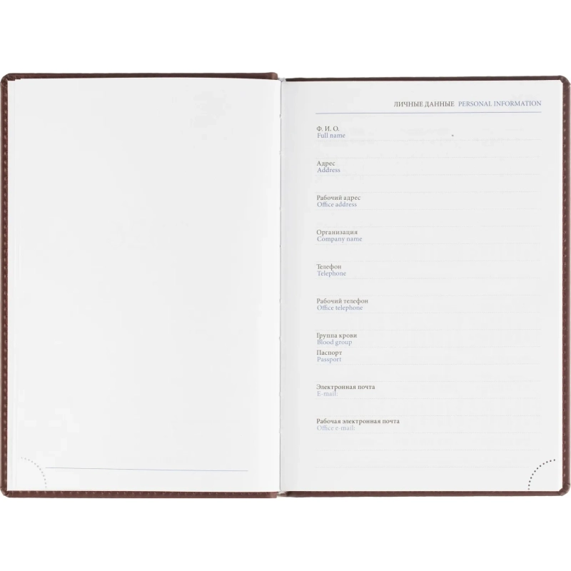 Ежедневник датированный 2026, бордо,А5, 148х218 мм,352 стр,АТТАСНЕ Вива