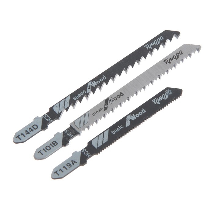 Универсальный набор пилок для лобзиков ТУНДРА, по дереву, 3 шт. Универсальный набор пилок для лобзиков ТУНДРА, по дереву, 3 шт.