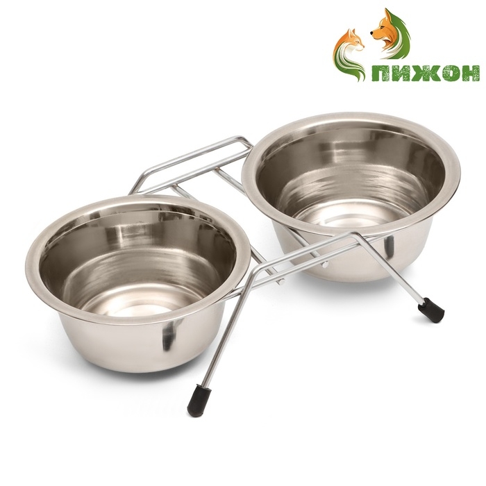 Набор из 2 мисок на подставке, 2 х 225 мл Набор из 2 мисок на подставке, 2 х 225 мл