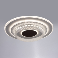 Люстра с ПДУ 1990/1 LED 130Вт 3000-6000К диммер белый 50х50х8 см BayerLux