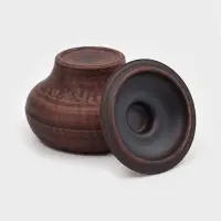 Горшок для жаркого &laquo;Гладкий&raquo;, 600 мл., 13&times;14 см, красная глина