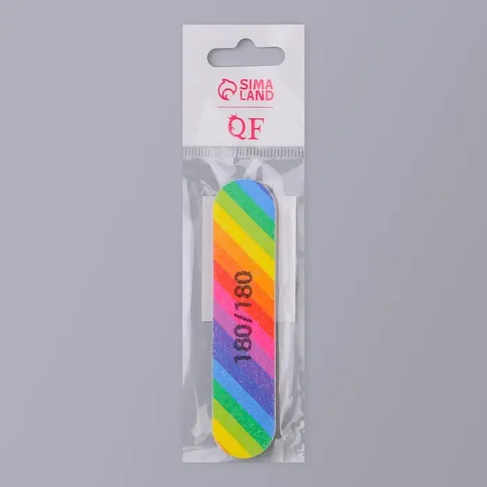 Пилка - наждак &laquo;Радуга&raquo;, абразивность 180/180, 9 см