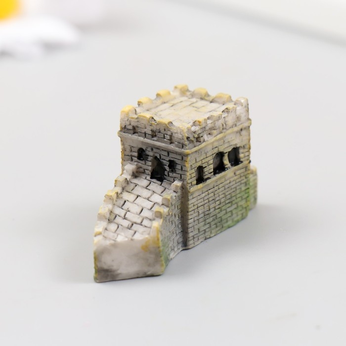 Фигурка для флорариума полистоун  Фигурка для флорариума полистоун "Каменная крепость" 4,5х1,5х2,5 см