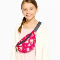 Сумка поясная &laquo;Космос&raquo; детская, на молнии, малиновая