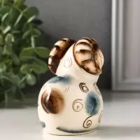Фигурка фарфор &laquo;Баран Лёня&raquo;, 8.5 см, гжель цветная, МИКС