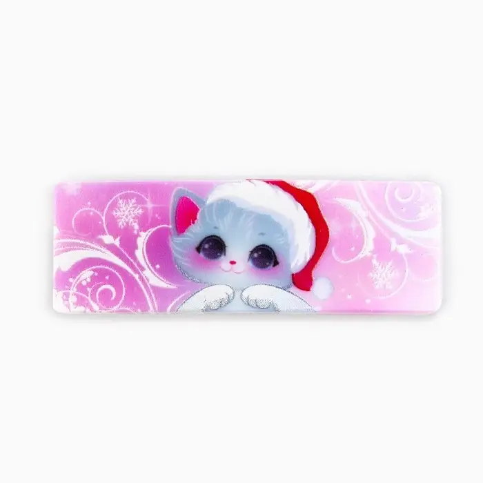 Заколка для волос новогодняя «Котик», 5,3 х 1,8 см