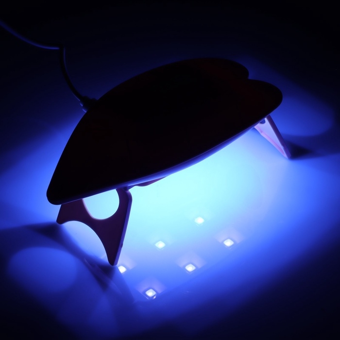 Лампа для гель-лака LUF-09, UV/LED, 6 Вт, 6 диодов, розовая Лампа для гель-лака LUF-09, UV/LED, 6 Вт, 6 диодов, розовая