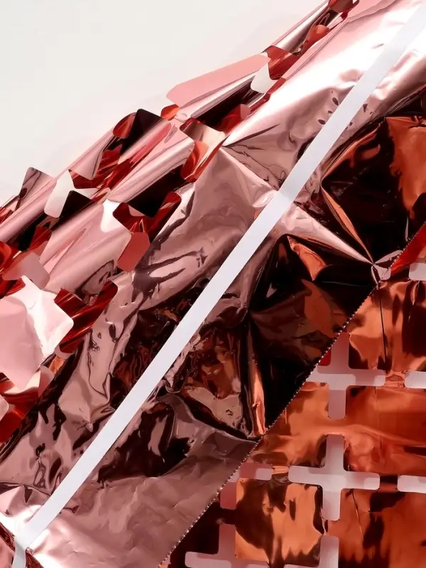 Занавес для фотозоны «Квадраты» цвет розовый 1*2 м