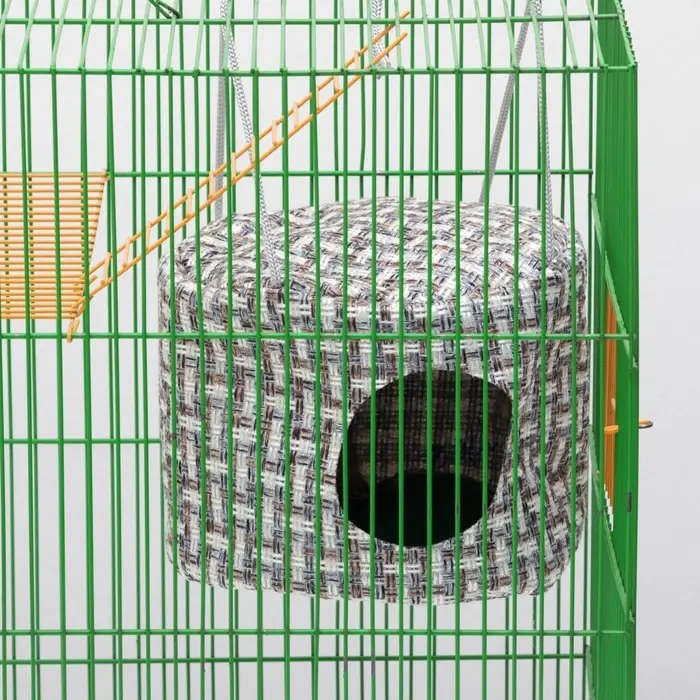 Подвесной дом для грызунов, 20&times;15 см, круглый, мебельная ткань, флис, цвет МИКС
