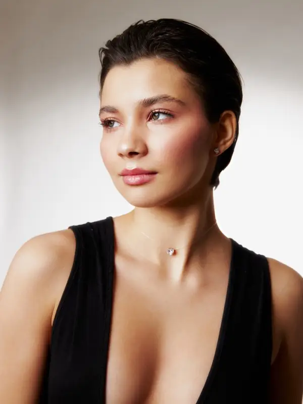 Кулон на леске &laquo;Счастье ждёт тебя&raquo;, белый в серебре, 40 см