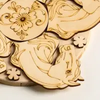 Подставка под горячее Лошадь Красотка , 20см, можжевельник