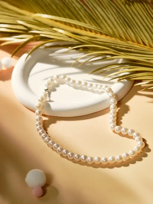 Бусы детские Выбражулька &laquo;Жемчужинки&raquo;, 40 см, белые