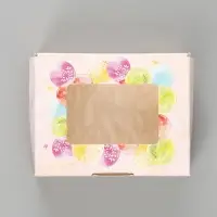Коробка подарочная складная &laquo;Подарок&raquo;, 10&times;8&times;3.5 см, с окном