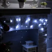 Гирлянда &laquo;Бахрома&raquo; 3&times;0.5 м, IP20, тёмная нить, 80 LED, свечение белое, 8 режимов, 220 В