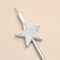 Свечи для торта 4 шт. &laquo;Блестящие звезды&raquo;, серебряные