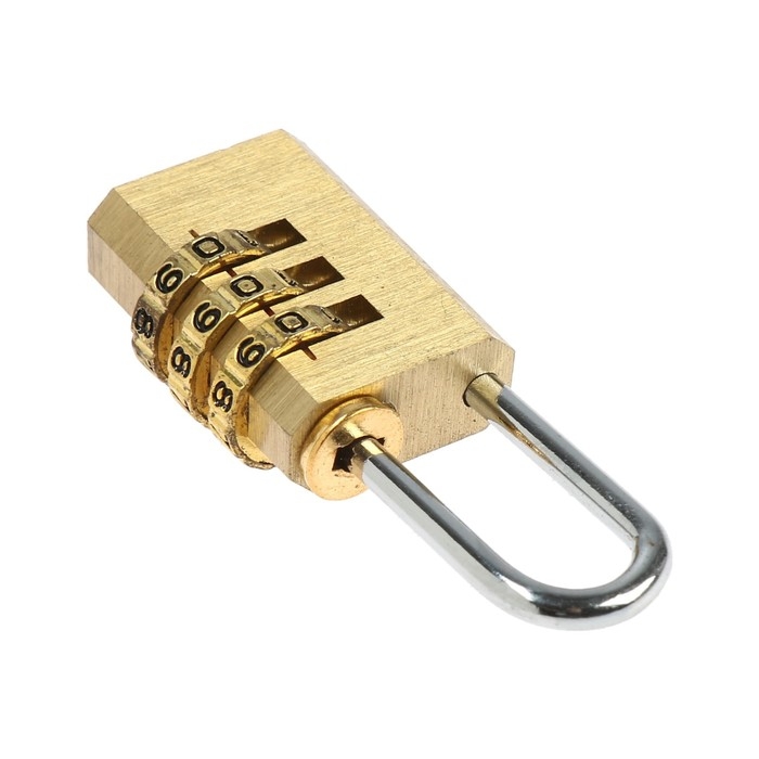 Замок навесной кодовый ТУНДРА ZK009, медь Замок навесной кодовый ТУНДРА ZK009, медь