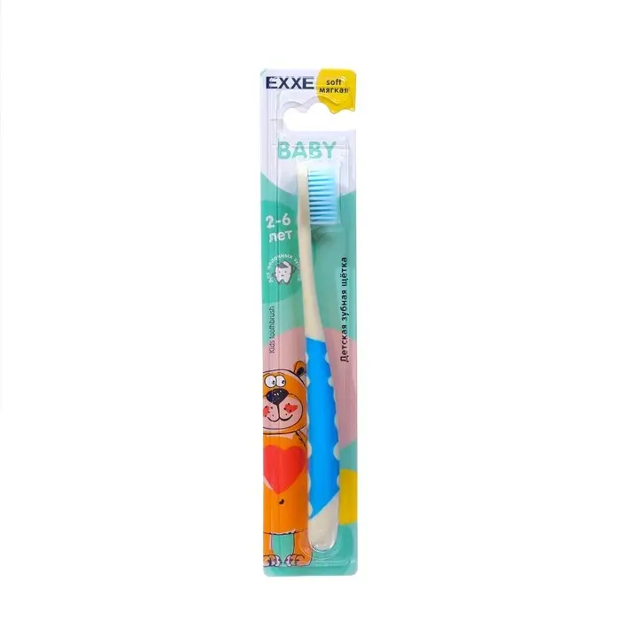 Детская зубная щетка EXXE Baby 2-6 лет, мягкая