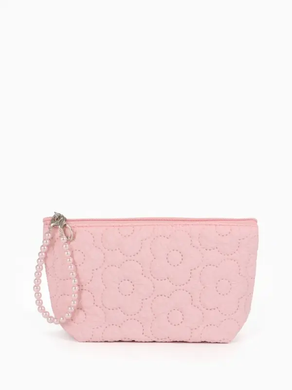 Косметичка дор Цветок 22*6*16, отд на молнии, розовый