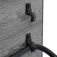 Стол туристический складной, 75&times;50&times;50/62 см, ЛДСП, цвет ясень чёрный