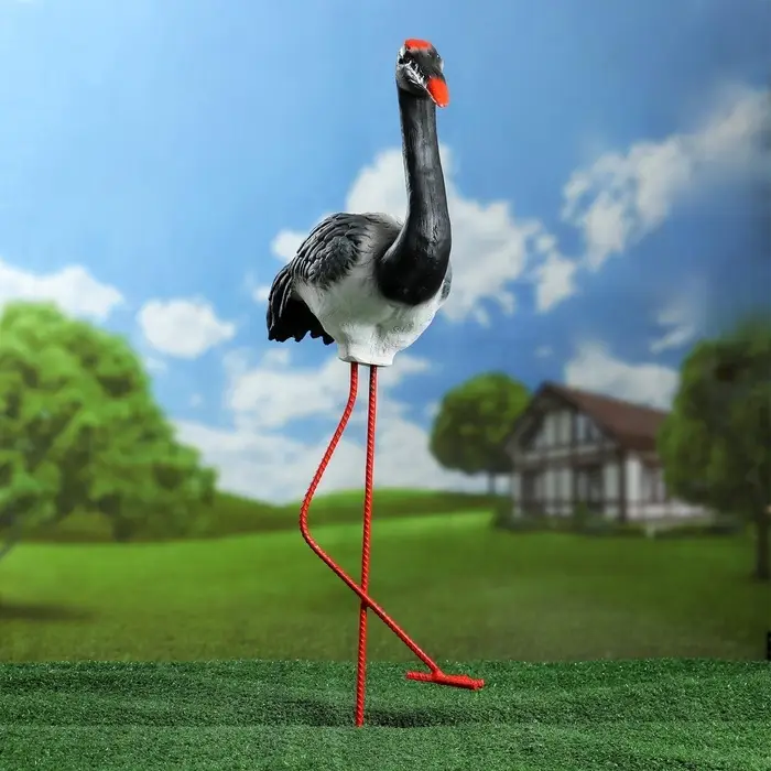 Садовая фигура из полистоуна &laquo;Журавль&raquo;, 57&times;30&times;14 см