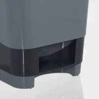 Контейнер для мусора с педалью, 8 л, 24&times;25.5&times;29.5 см, пластик, серый
