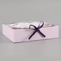 Коробка подарочная самосборная &laquo;Только для тебя&raquo;, 20&times;18&times;5 см, с лентой