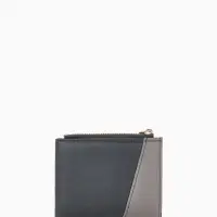 Кошелёк женский на кнопке, 11.5&times;2&times;9 см, комбинированный, серый