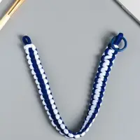 Брелок на карабине "Паракорд" шнур 0,5 см сине-белый 14,5х1,8х0,8 см Брелок на карабине "Паракорд" шнур 0,5 см сине-белый 14,5х1,8х0,8 см