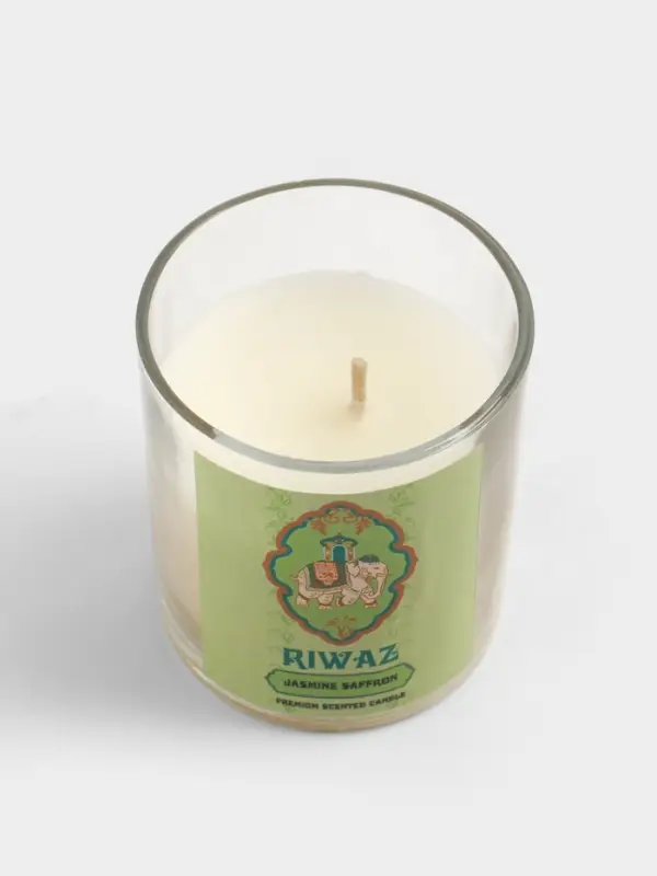 Свеча ароматическая в стекле &laquo;Жасмин и Шафран&raquo;, соевый воск, 120 г