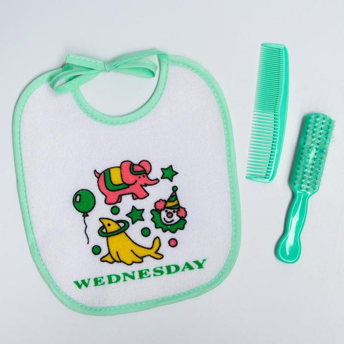 Набор детский «Первый подарок малышу», 10 предметов: бутылочки для кормления 150 и 250 мл, поильник, посуда, нагрудник, расчёска, щётка, цвет зелёный Набор детский «Первый подарок малышу», 10 предметов: бутылочки для кормления 150 и 250 мл, поильник, посуда, нагрудник, расчёска, щётка, цвет зелёный