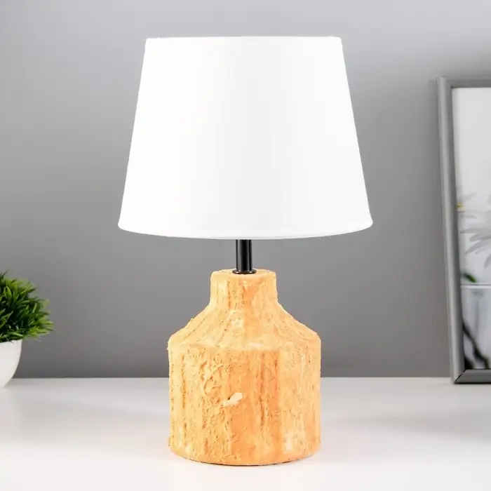 Лампа настольная RISALUX &laquo;Эсмира&raquo;, Е14, 40 Вт, оранжевая, 12.5&times;12.5&times;31 см