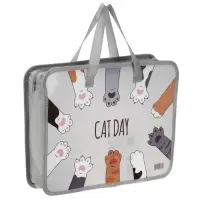 Папка с ручками &laquo;Лапки&raquo;, А4, пластиковая, 70 мм, 322&times;256 мм