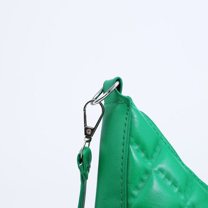 Сумка-багет на молнии, цвет зелёный Сумка-багет на молнии, цвет зелёный