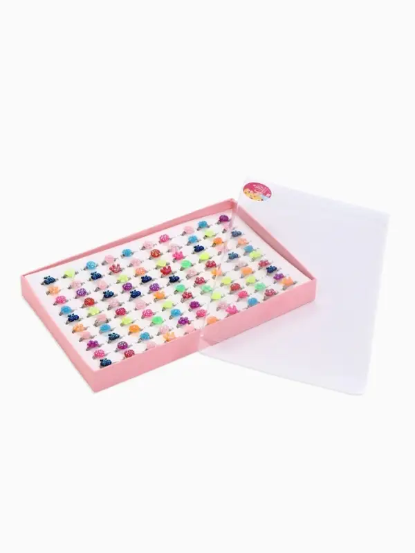 Кольцо &laquo;Выбражулька. Блёстка&raquo;, МИКС, безразмерное, форма МИКС