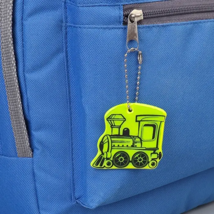 Светоотражающий элемент «Паровоз», двусторонний, 4.9×5.5 см, МИКС