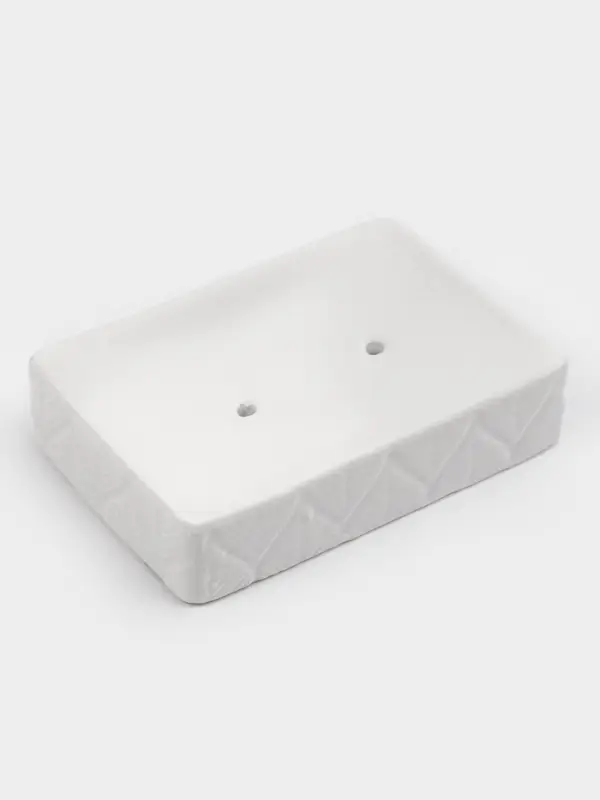 Набор для ванной Набор для ванной "Лепесток", 3 предмета (дозатор для мыла, стакан, мыльница), цвет белый