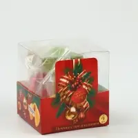 Печенье с предсказанием цветное в PVC-коробке "С новым годом", 4 шт