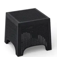 Стол садовый &laquo;Ротанг лайт&raquo;, 43.5&times;43.5&times;39.5 см, пластиковый, цвет графит