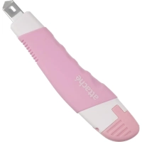 Нож универсальный Attache 9 мм пласт со встав мет направл. роз. авто