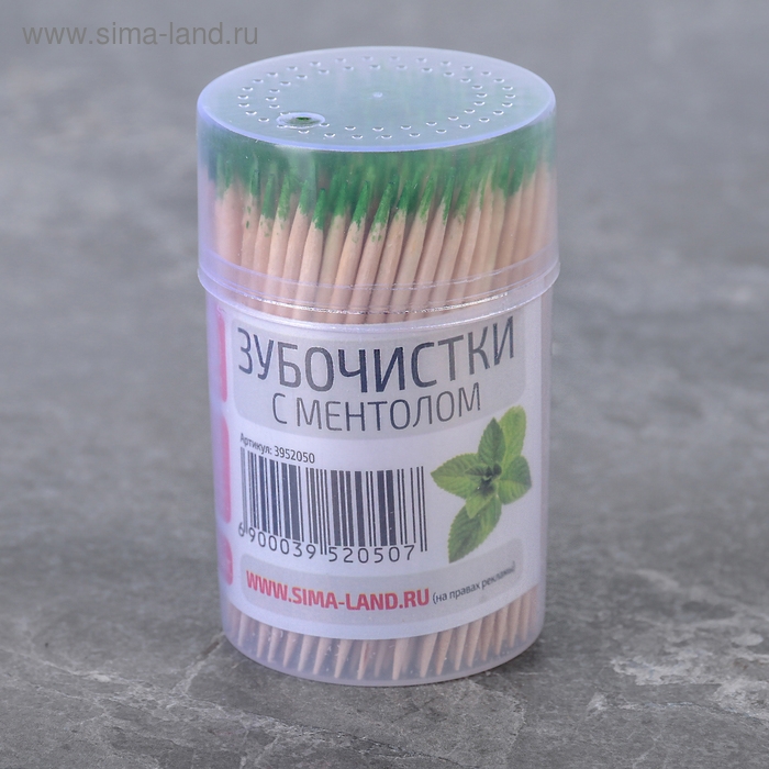 Зубочистки с ментолом Доляна, 270-280 шт Зубочистки с ментолом Доляна, 270-280 шт