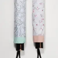 Зонт механический &laquo;Цветы&raquo;, 4 сложения, 8 спиц, R=48/56 см, d=96 см, МИКС