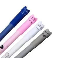 Стираемая ручка Calligrata, &laquo;Кот&raquo;, гелевая, синий стержень, узел 0.38 мм, МИКС