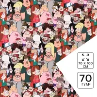 Упаковочная бумага &laquo;Друзья&raquo;, 70 &times; 100 см