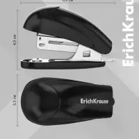 Степлер mini №24/6 20 л ErichKrause Compact Classic, чёрный